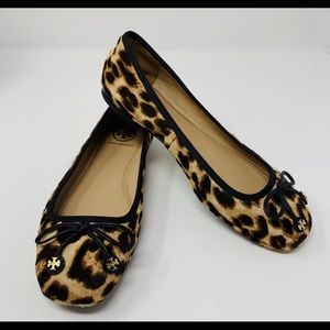 Tory Burch calf hair ballet flats